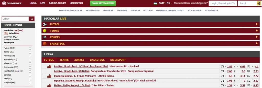 Olimpbet UZ - O'zbekistondagi №1 bukmeker